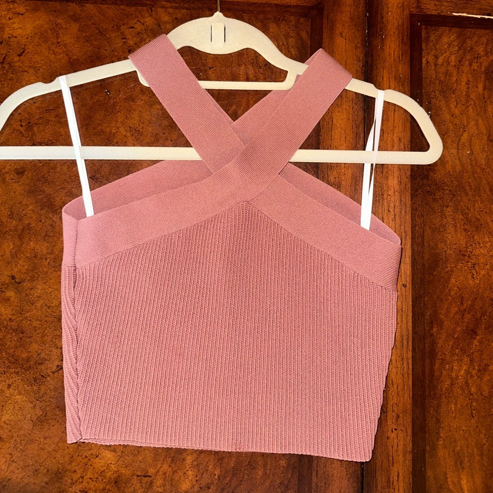 Aritzia Cropped Crossover Top